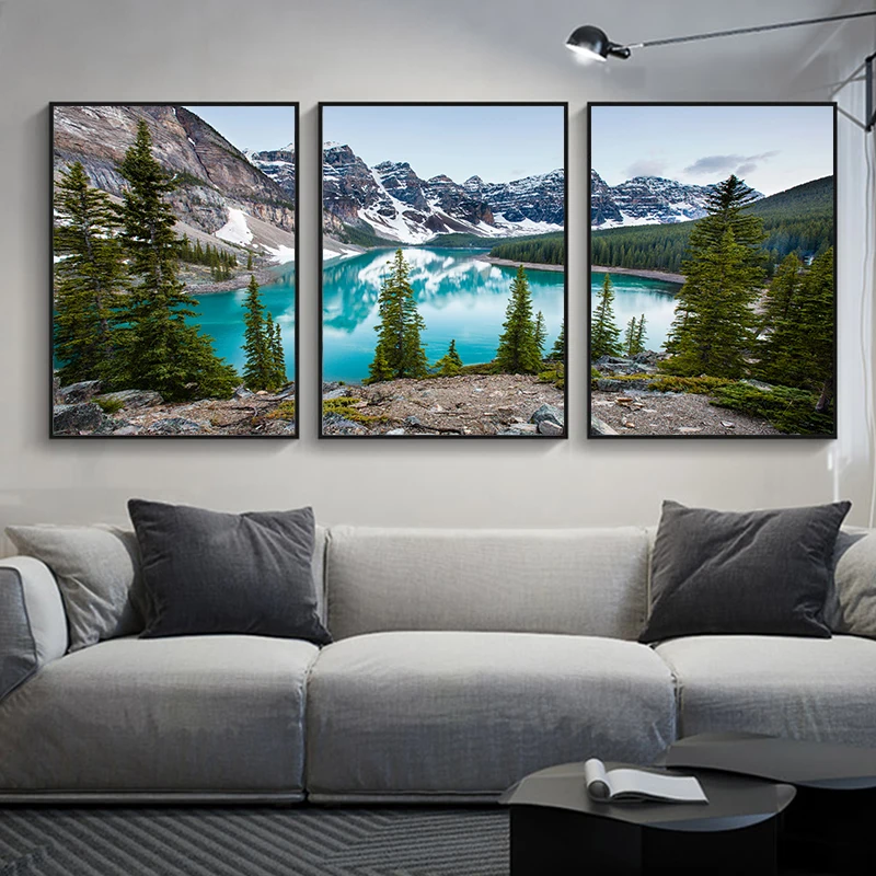 Abstract Canvas Set - 3 pçs/set floresta natural paisagem lona