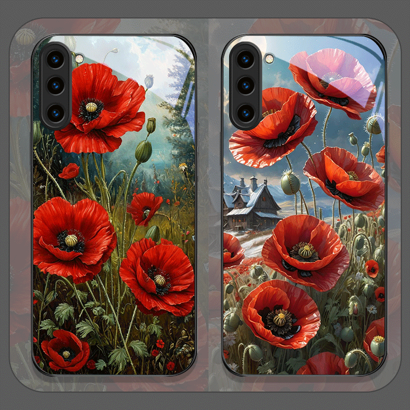 Vase Decor - Capa de Telefone de Vidro Temperado