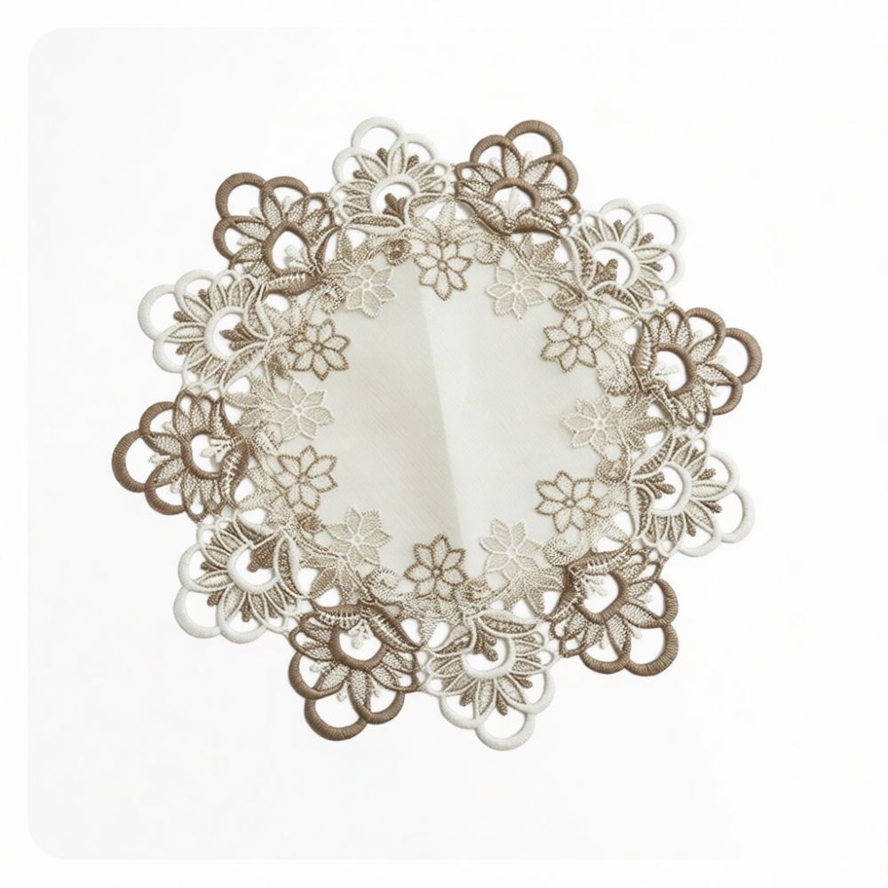 Table Runner - Sousplat de renda solúvel em água