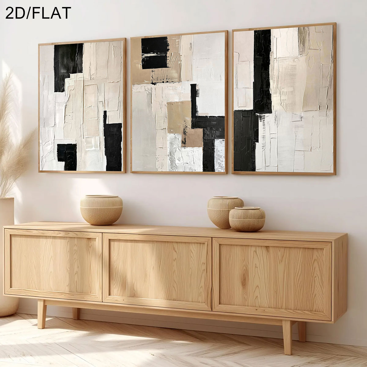 Conjunto de 3 Pôsteres Moderno - Abstract Canvas Set avaliação e preço