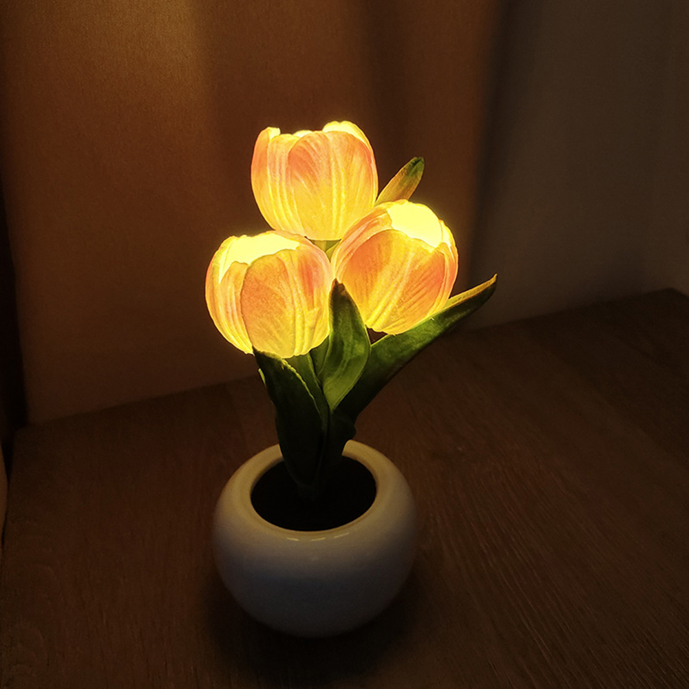 Luminária de mesa com tulipas  - Vase Decor avaliação e preço