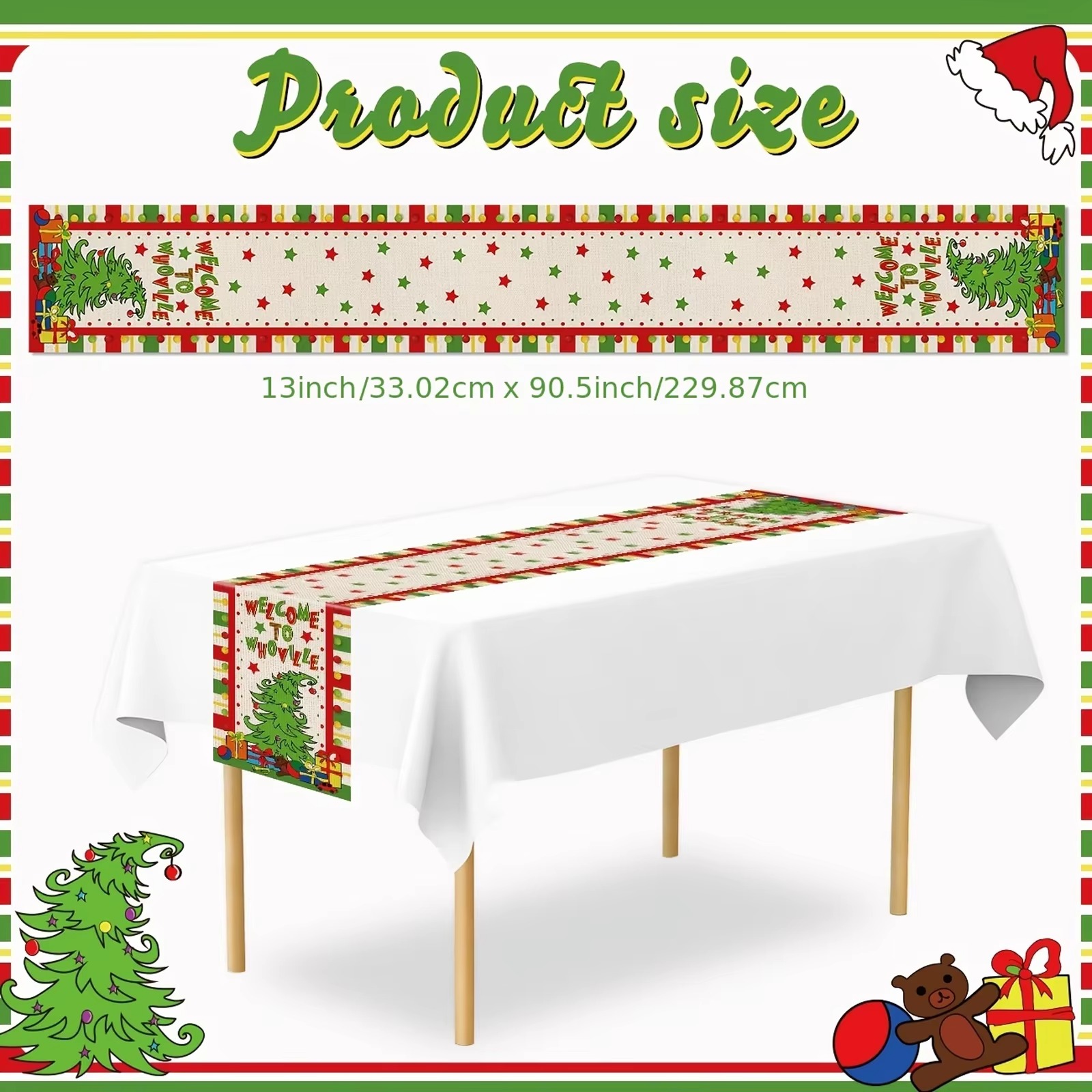 Caminho de mesa com estampa di - Table Runner avaliação e preço