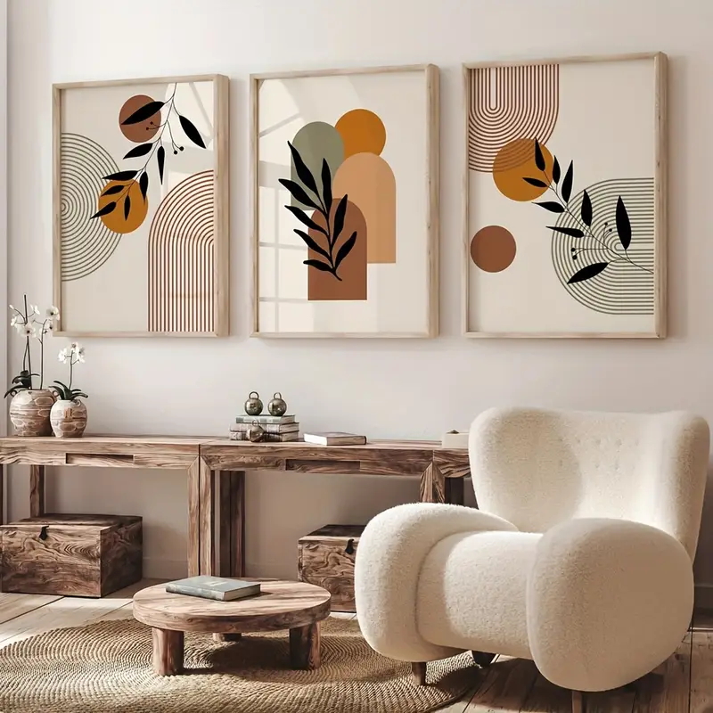 Conjunto de 3 Pôsteres Abstrat - Abstract Canvas Set avaliação e preço