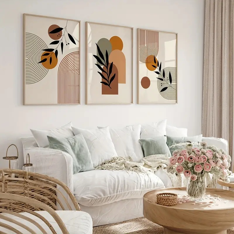 Conjunto de 3 Pôsteres Abstrat - Abstract Canvas Set avaliação e preço